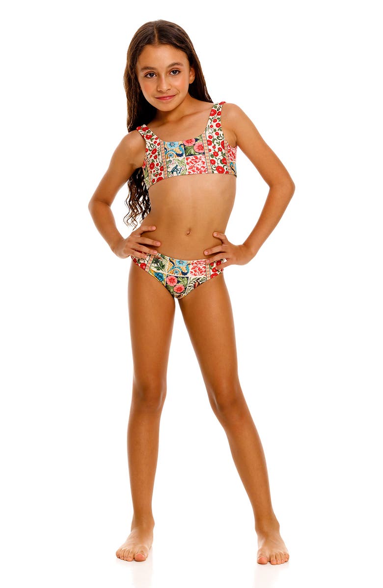 Agua Bendita Kids' Harvest Sheila Reversible Two-Piece Swimsuit, Alternate, color, 