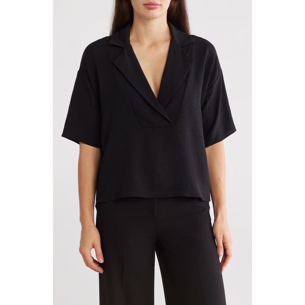 RENEE C RENEE C OVERSIZE SHORT SLEEVE POPOVER TOP