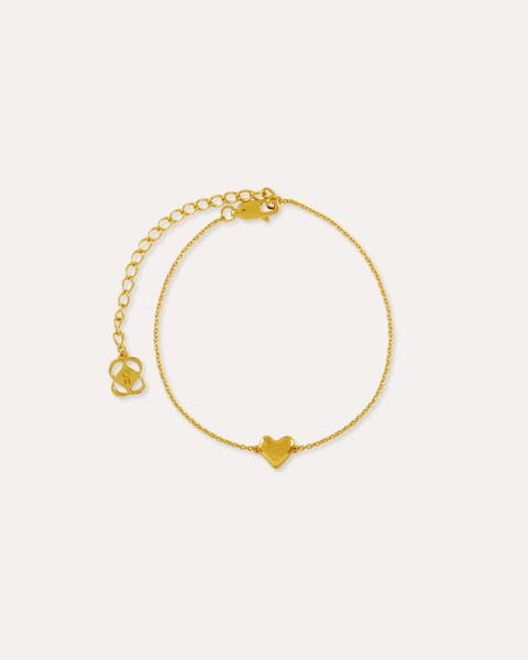 Hammered Heart Bracelet