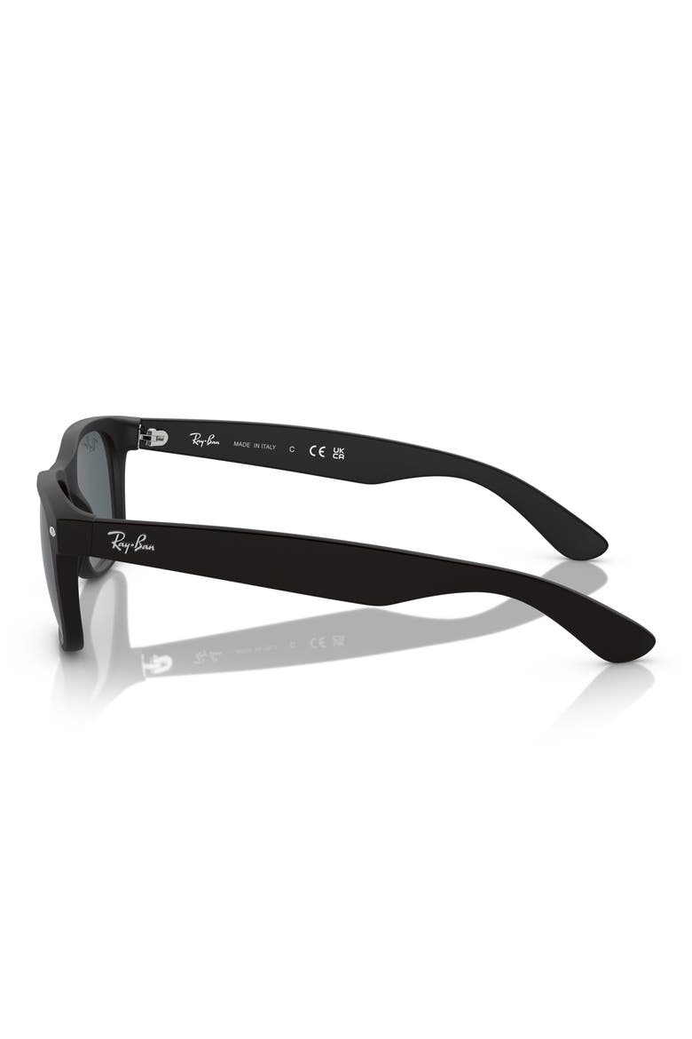 New Wayfarer 55mm Rectangular Sunglasses, Alternate, color, BLACK BLUE