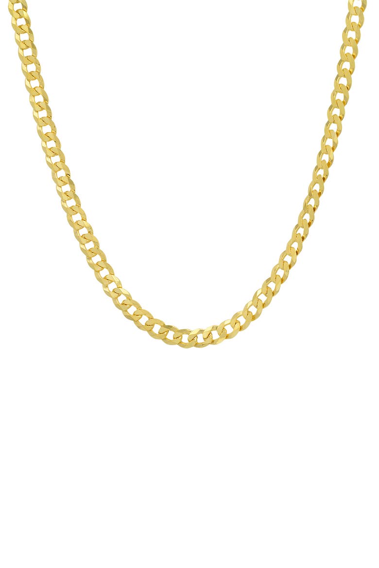 Sterling Silver Italian Miami Cuban Curb Chain Necklace, Main, color, GOLD