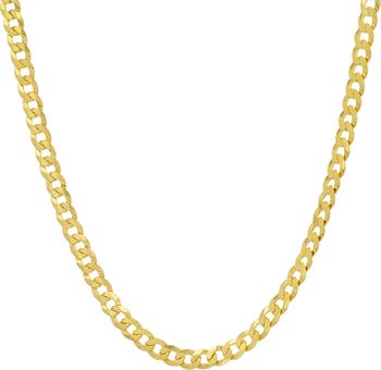 Sterling Silver Italian Miami Cuban Curb Chain Necklace