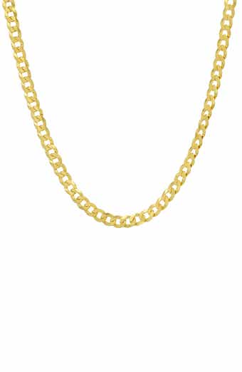 Queen Jewels Sterling Silver Italian Miami Cuban Curb Chain Necklace