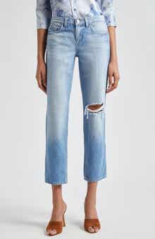 L'AGENCE Nevia Low Rise Slouch Straight Leg Jeans