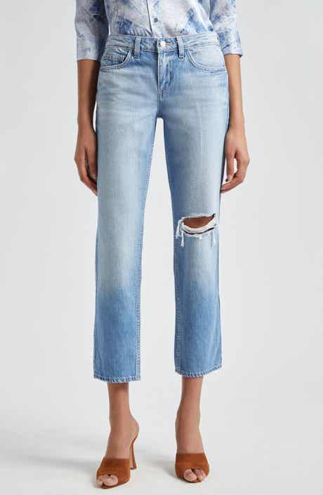 L'AGENCE Nevia Low Rise Slouch Straight Leg Jeans