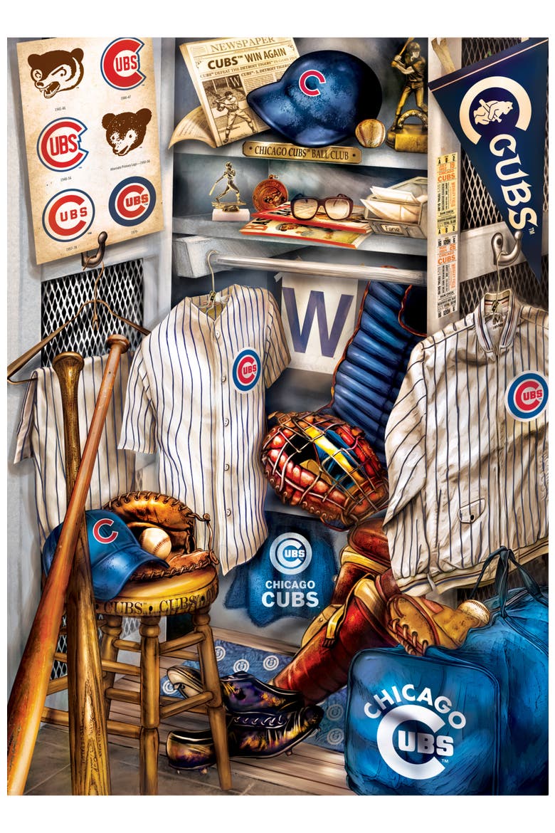 Chicago Cubs Locker Room 500pc Puzzle, Alternate, color, Multicolor