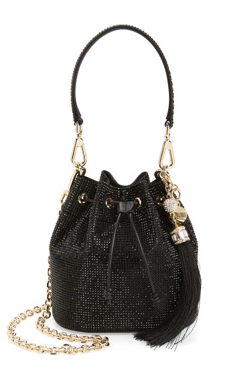 Piper Crystal Embellished Bucket Bag