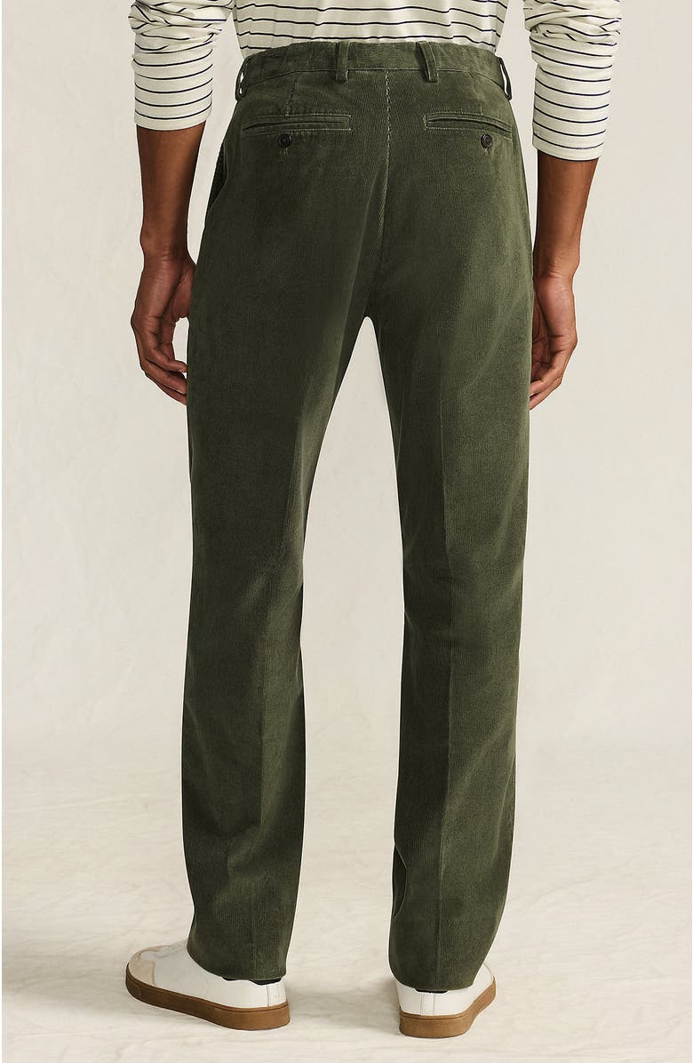 Lands' End Comfort Waist Stretch Fine Wale Corduroy Dress Pants, Alternate, color, Forest Moss