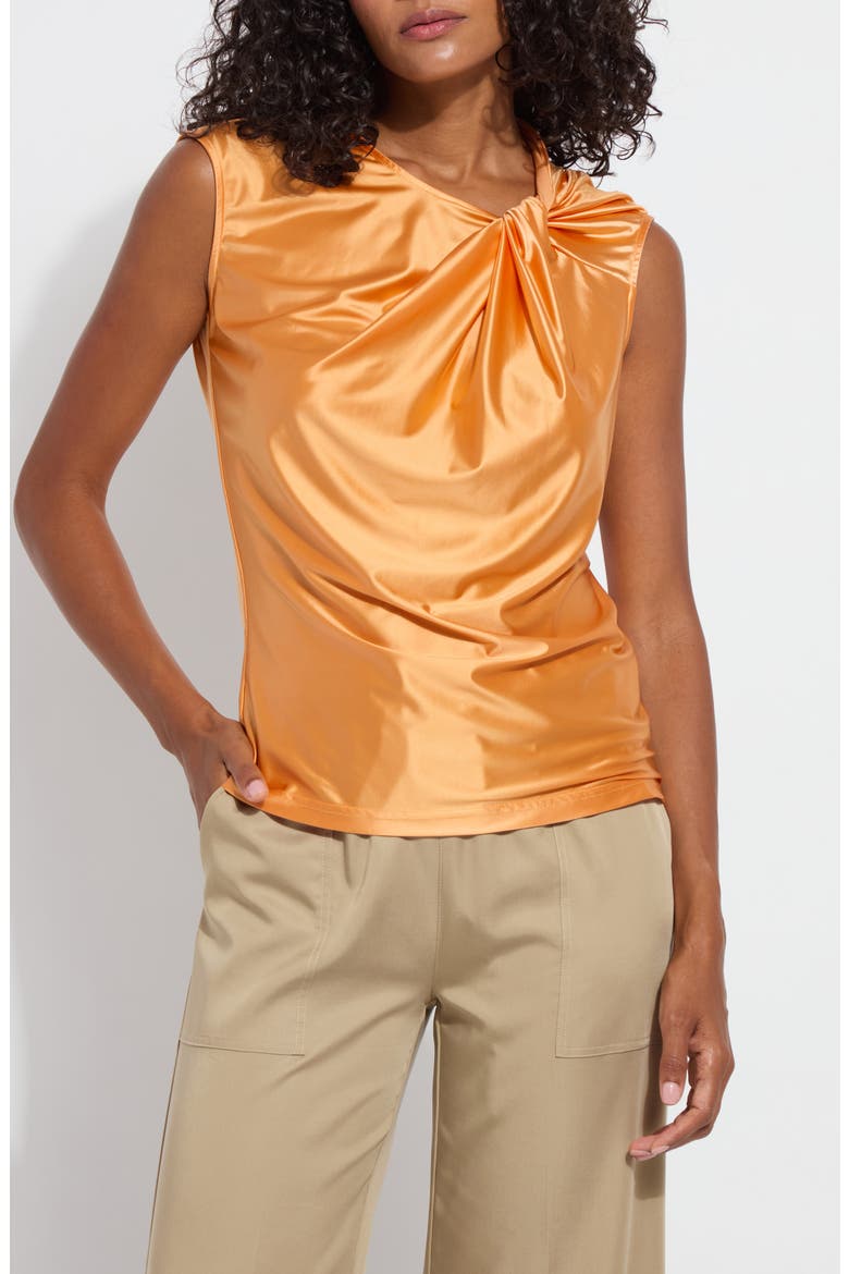 Selene Shoulder Twist Top, Main, color, SOLAR RAY