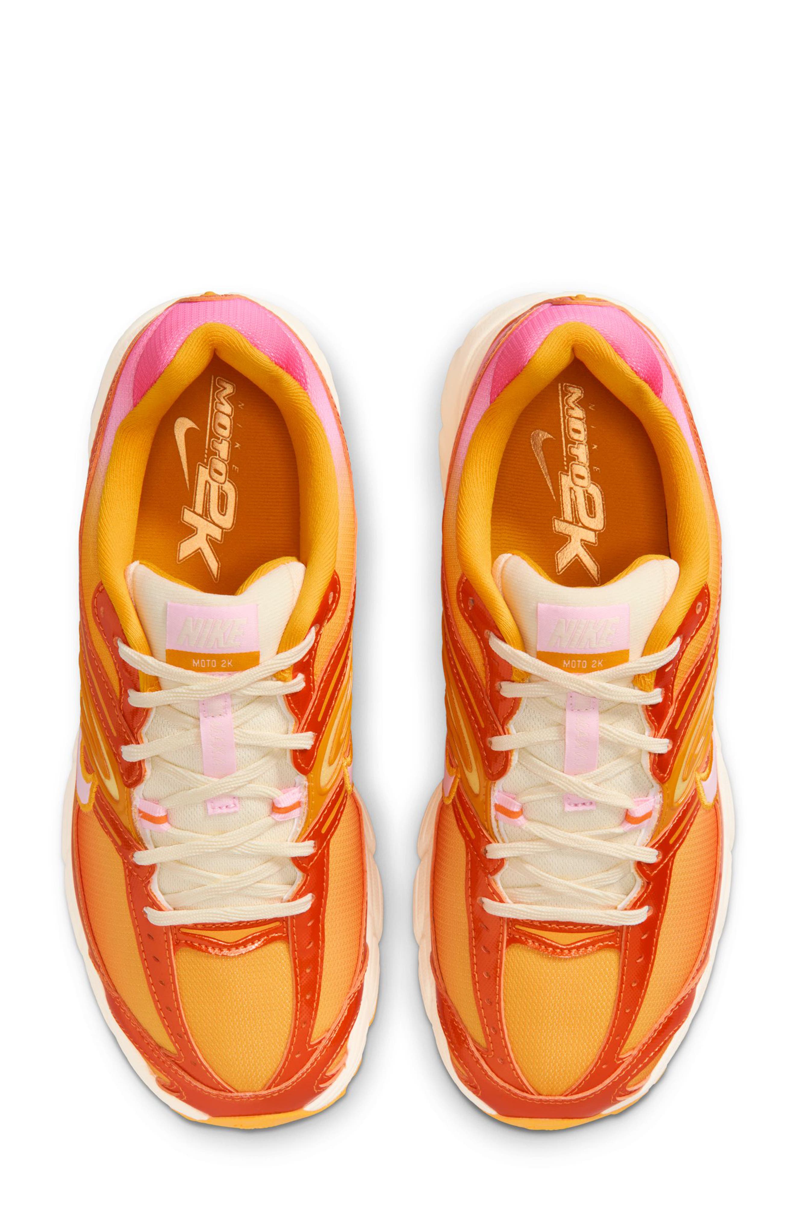 Nike Air Max Moto 2K Sneaker, Alternate, color, Orange Horizon/ Pink/ Gold
