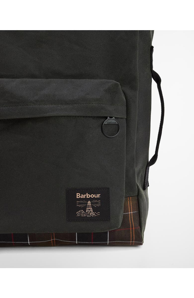 Barbour Field Waxed Cotton Backpack, Alternate, color,