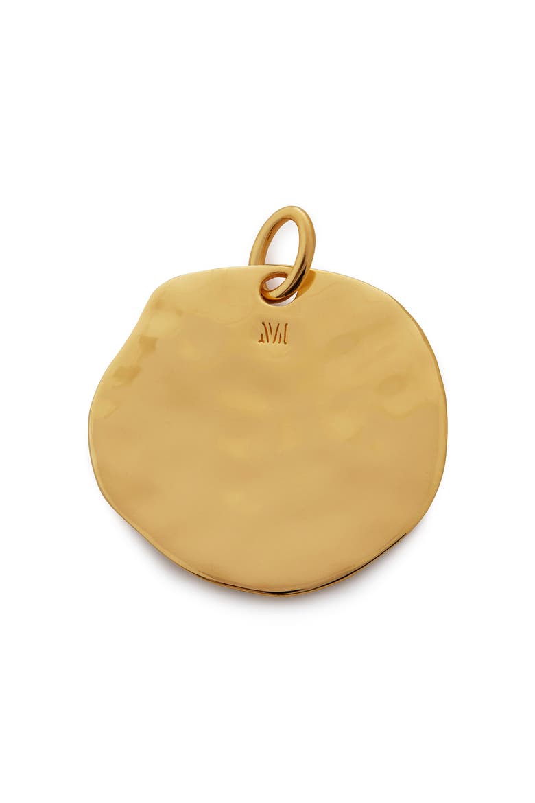 Goddess Coin Pendant Charm, Alternate, color, 18CT GOLD VERMEIL/SS