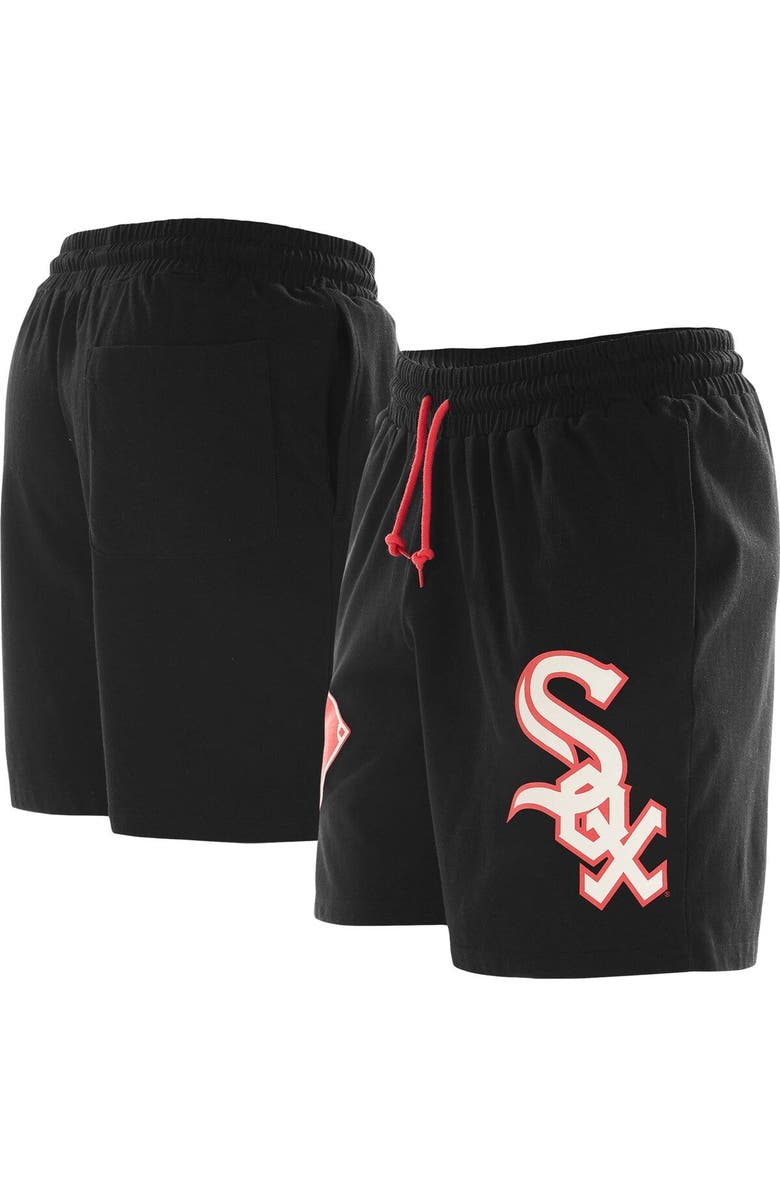 New Era Men's New Era Black Chicago White Sox Color Pack Knit Shorts, Main, color, Black