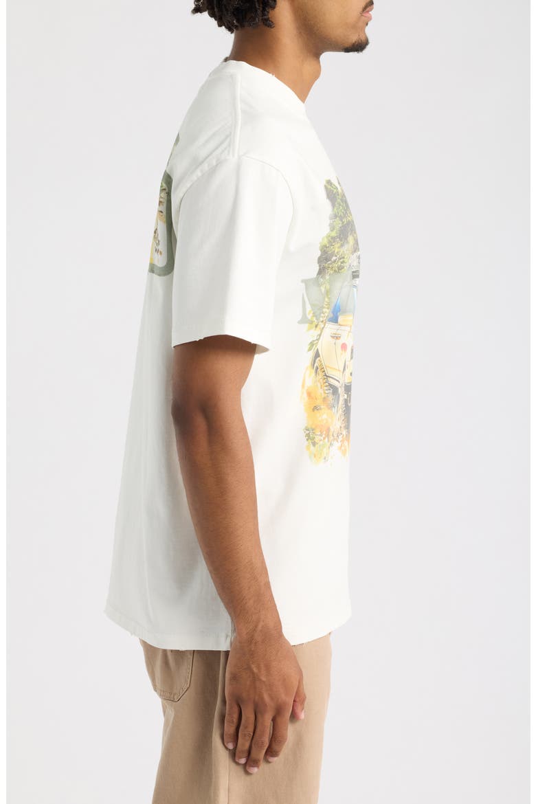 Explorer Oversize Cotton Graphic T-Shirt, Alternate, color, ANTIQUE WHITE