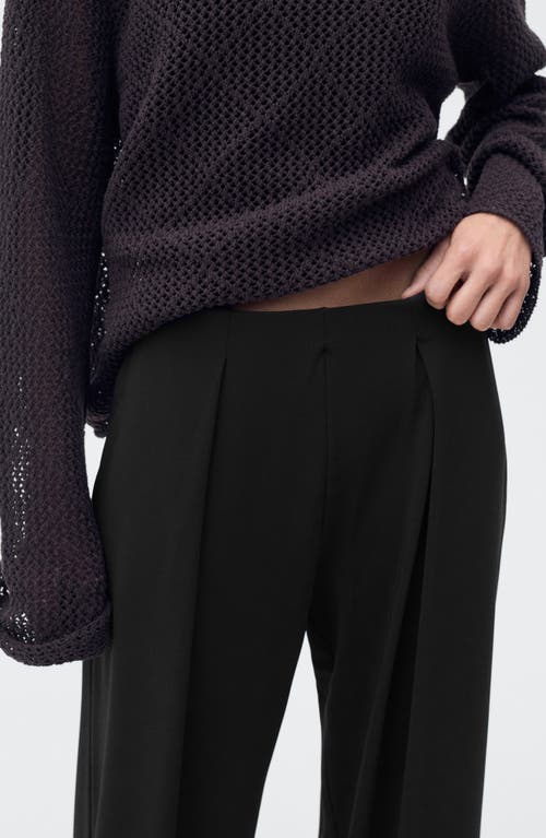 Mango Pleat Front Straight Leg Pants