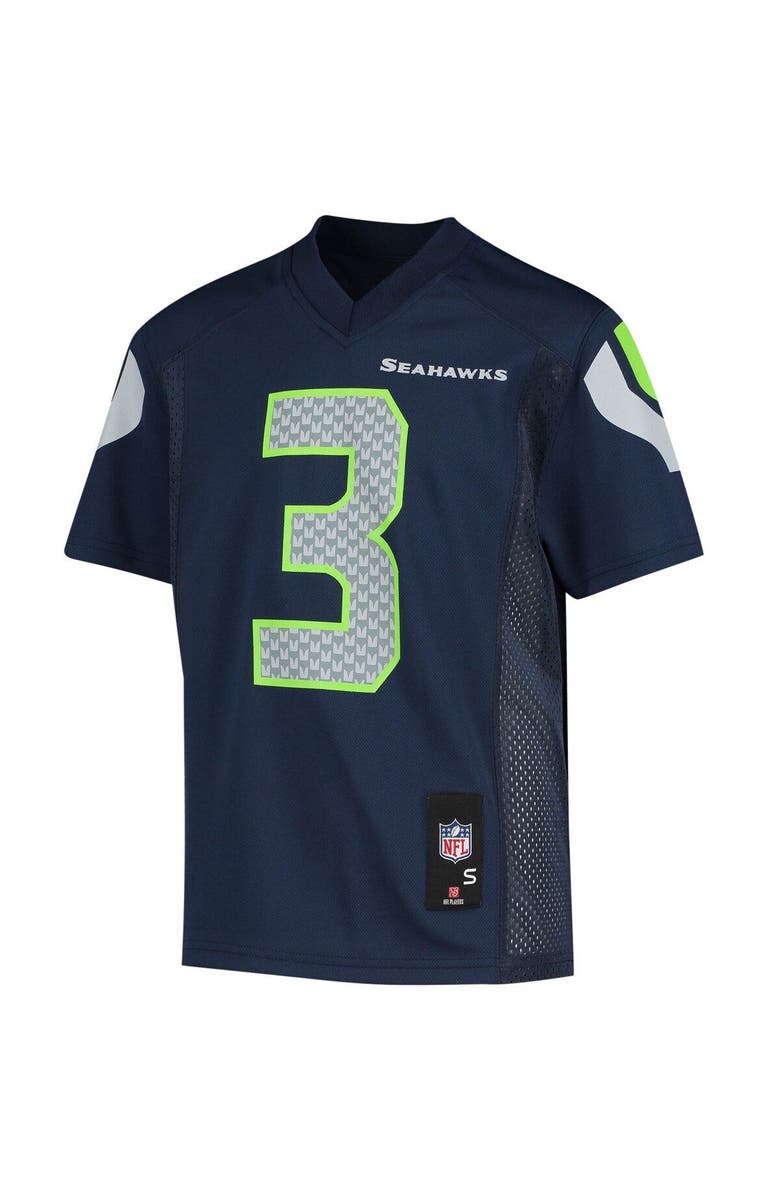 Outerstuff Youth Russell Wilson College Navy Seattle Seahawks Replica Player Jersey, Alternate, color, Navy