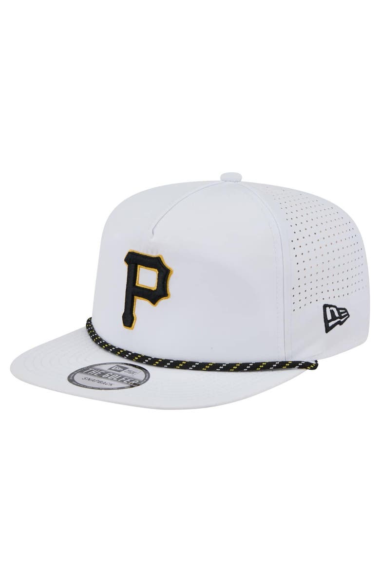 New Era Men's New Era White Pittsburgh Pirates Perforated Golfer Snapback Hat, Alternate, color, White