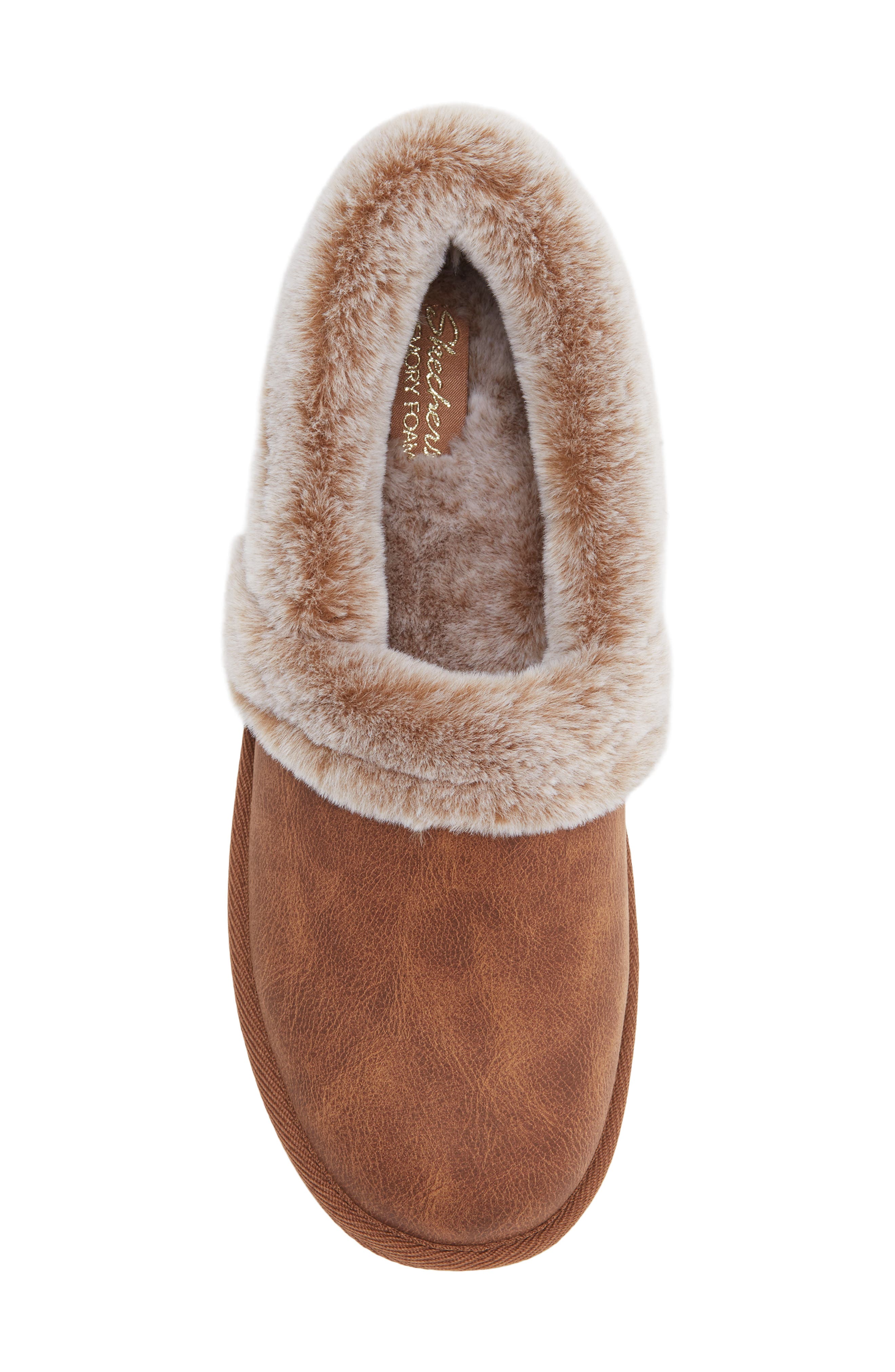 SKECHERS Cozy Up Faux Fur Lined Slipper, Alternate, color, 