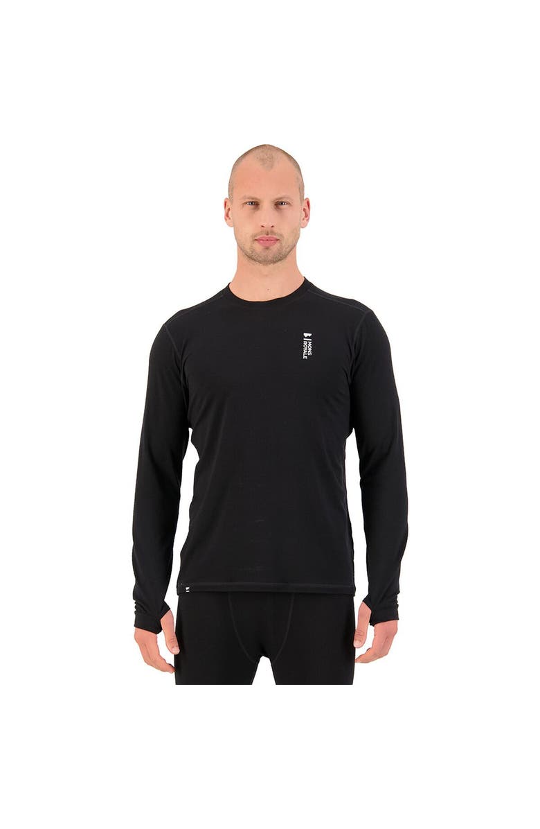 Mons Royale Cascade Merino Flex Long-Sleeve Top - Men's, Main, color, Black2