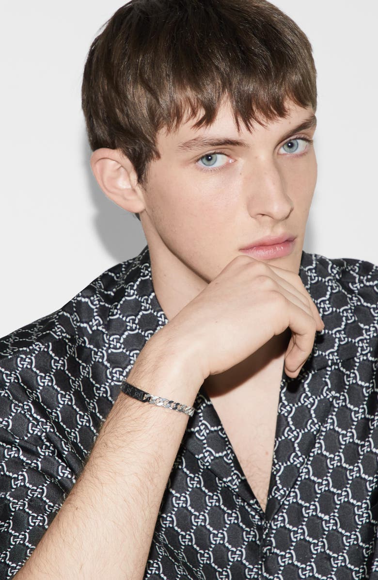 Gucci ID Tag Pendant Bracelet, Alternate, color, 