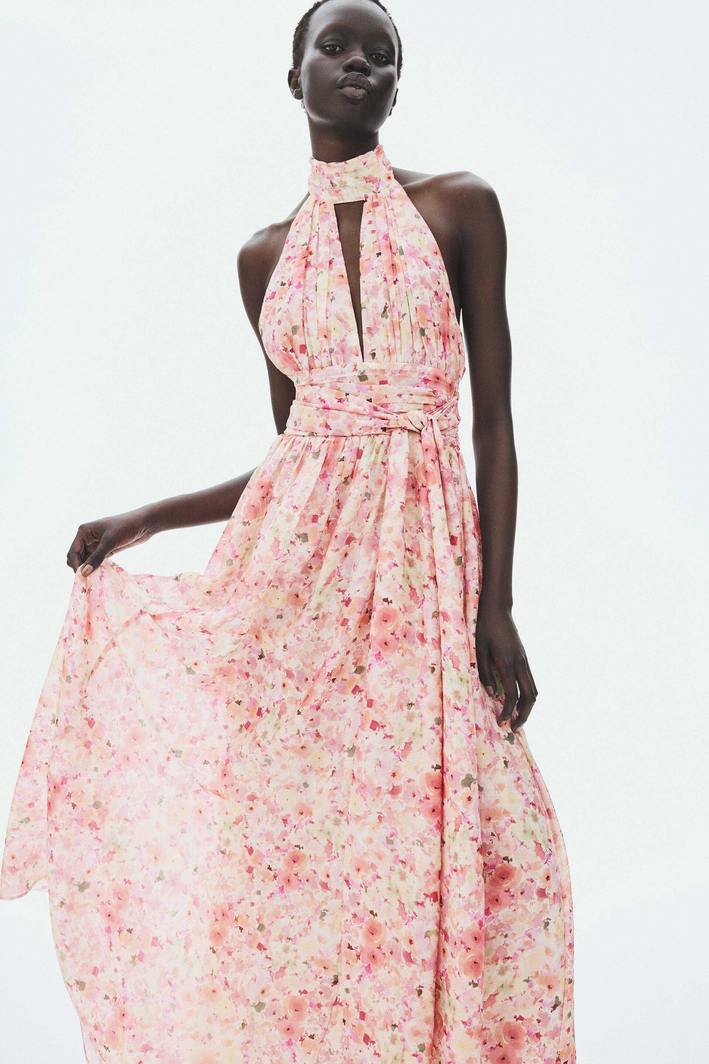 selected Peach pink/floral