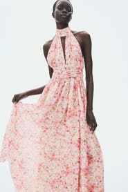 H&M Tie-detail Halterneck Dress