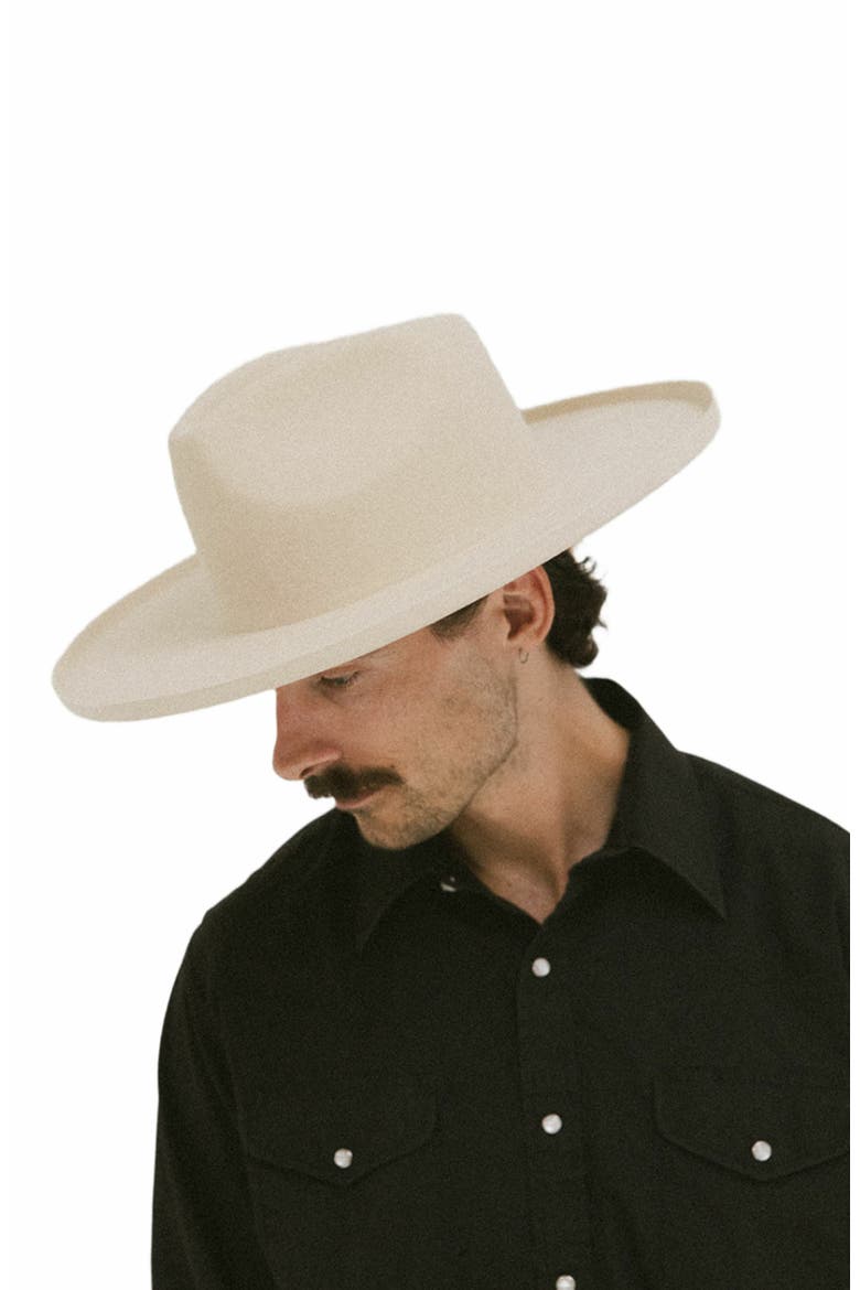 Five Points Wide Brim Fedora Hat, Alternate, color, Buckskin