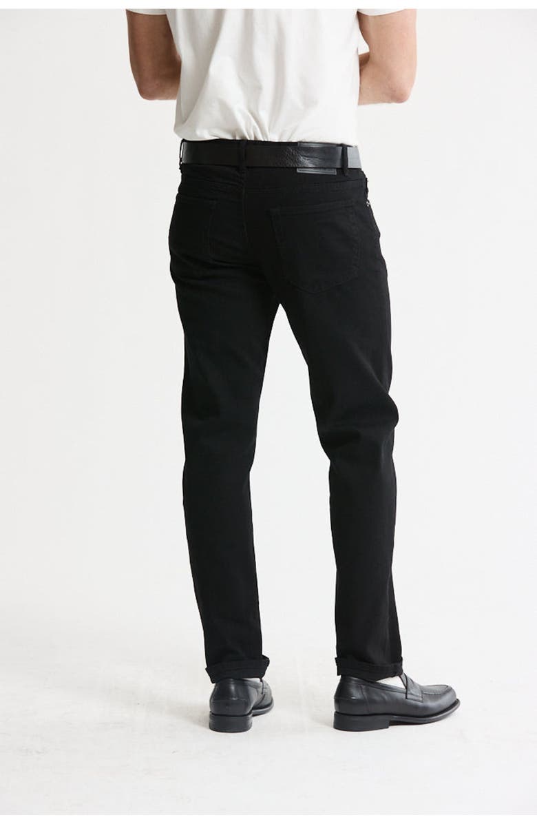 JACHS Relaxed Straight Fit 5-Pocket Denim Pants, Alternate, color, Black