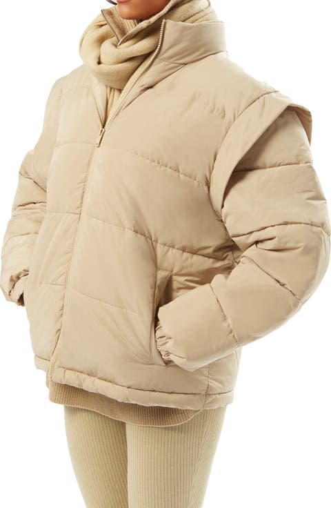 Snap Off Sleeve Puffer Jacket