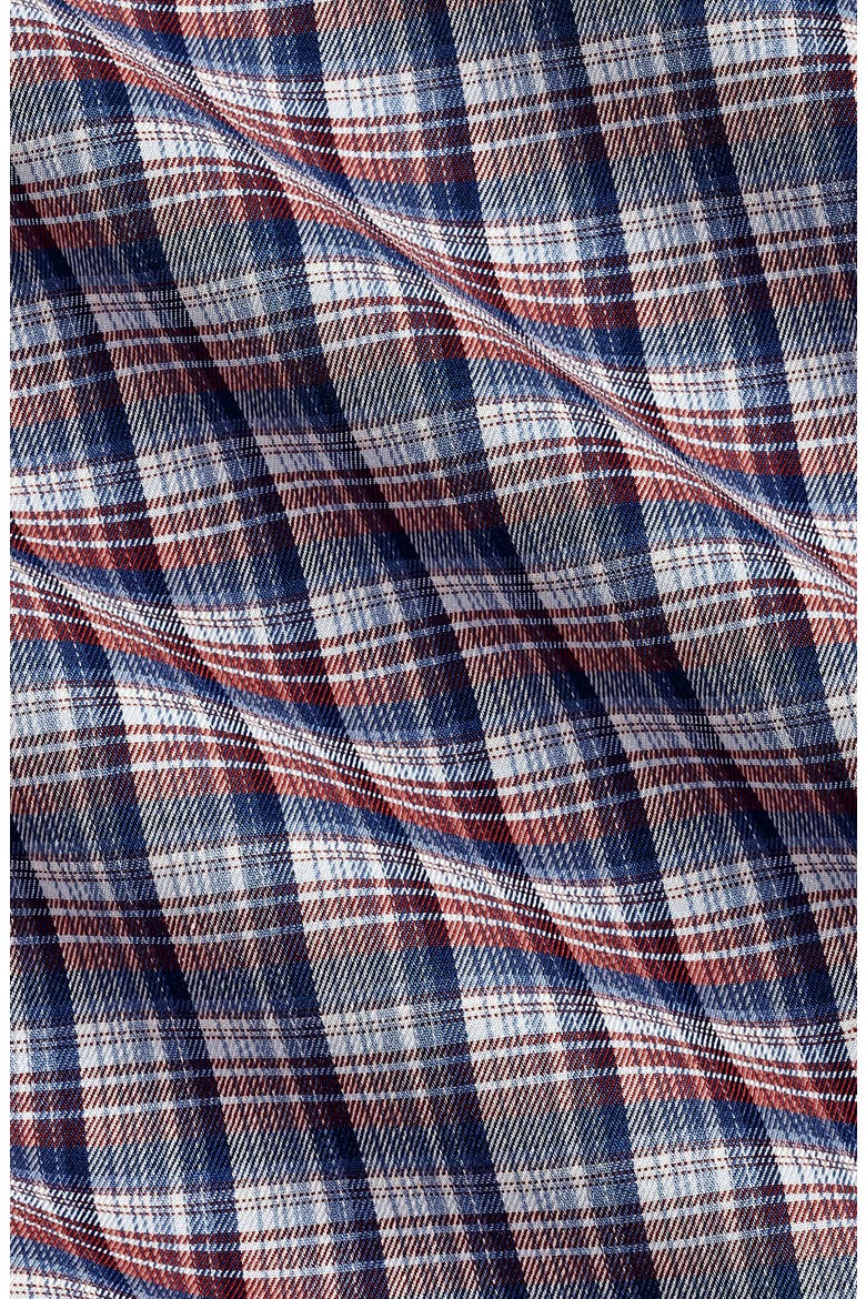Check Sport Shirt, Alternate, color, NAVY/ SPICE