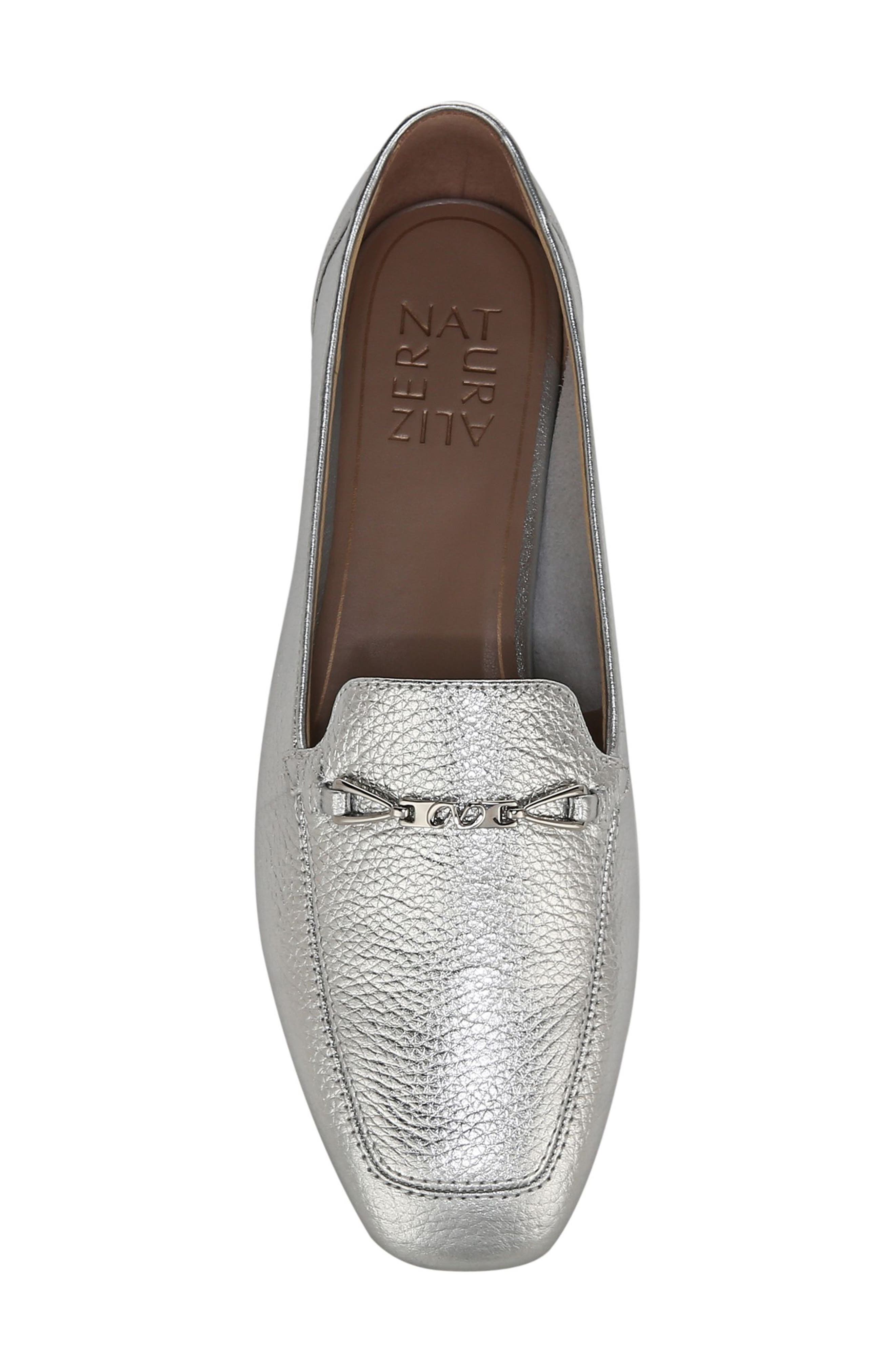 Naturalizer Cecilia Bit Loafer, Alternate, color, Silver