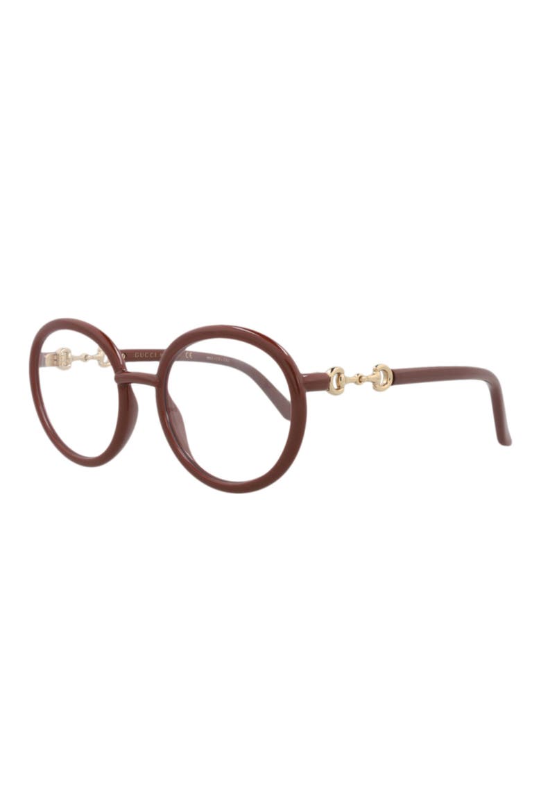 Round Optical Glasses, Alternate, color, BROWN BROWN TRANSPARENT