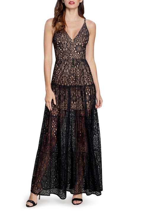 Melina Lace Sleeveless Gown