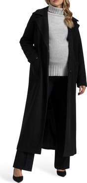 PIETRO BRUNELLI MATERNITY Maxi Robe Style Maternity Coat