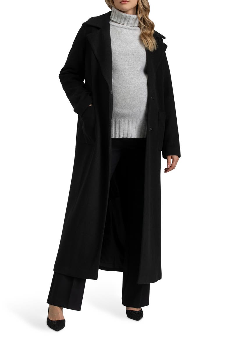 Maxi Robe Style Maternity Coat video