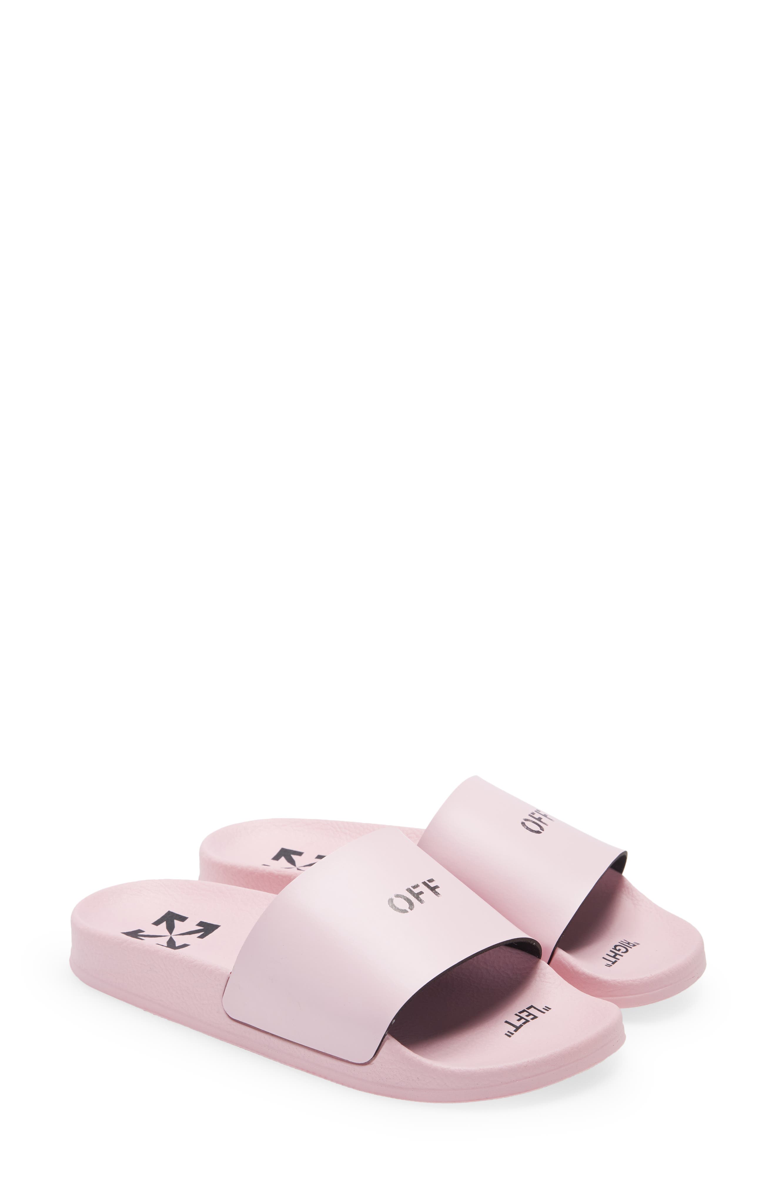 Logo Slide Sandal, Alternate, color, PINK