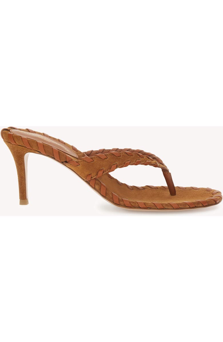 Gianvito Rossi Zaira Thong Sandal, Main, color, Light Brown Suede