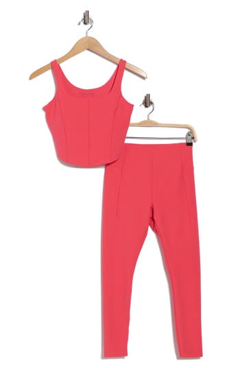 Harmony And Balance Corset Seam Sports Bra & Leggings Set