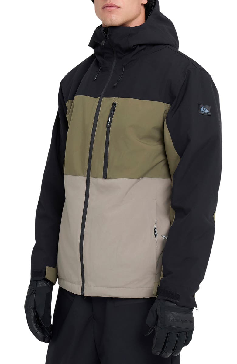 Quiksilver Sycamore Waterproof Snow Jacket, Alternate, color, Black