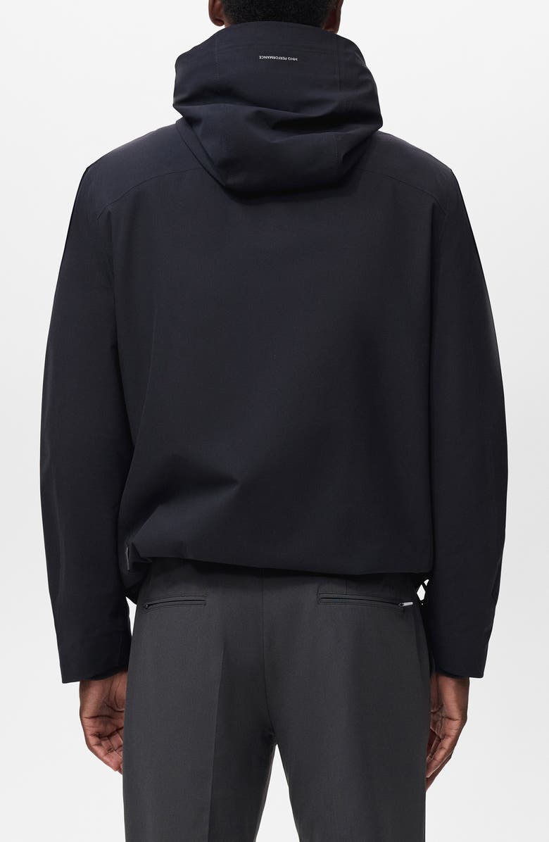 MANGO Water Repellent Thermolite<sup>®</sup> Hooded Jacket, Alternate, color, Navy