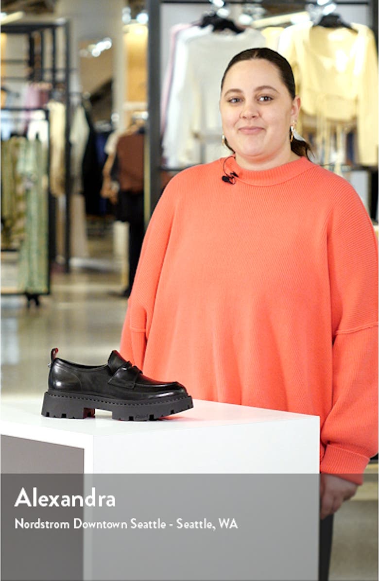 Genial Stud Leather Platform Loafer, sales video thumbnail