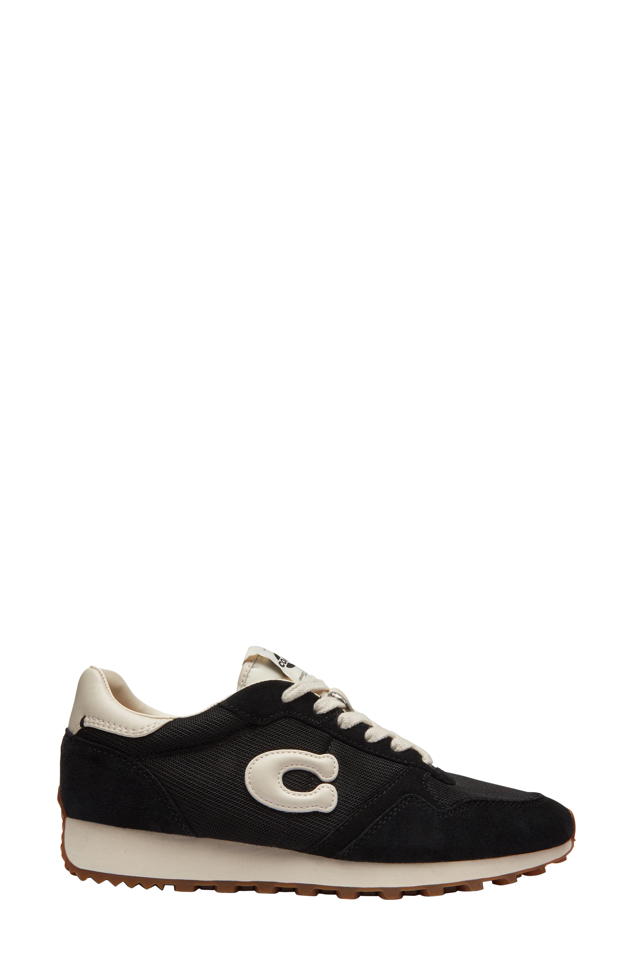 COACH Essental Sneaker, Alternate, color, Black/Chalk