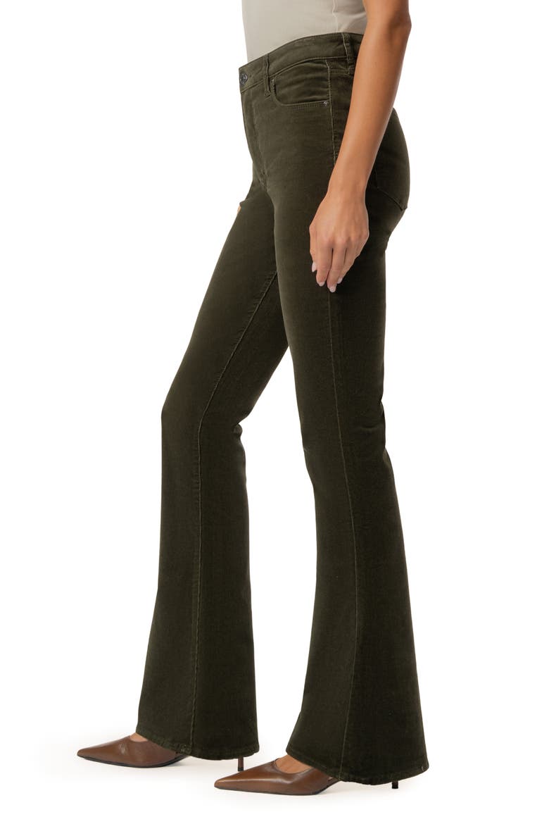Ana Fab Ab High Waist Corduroy Flare Jeans, Alternate, color, OLIVE