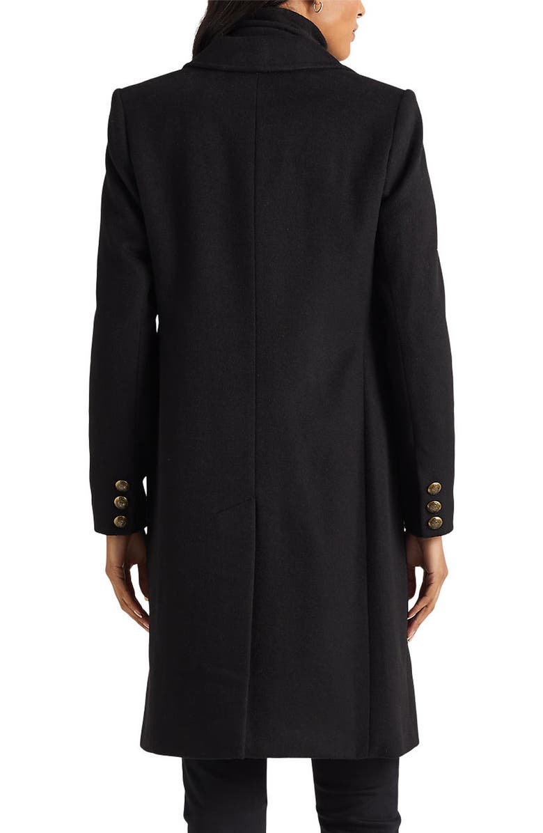 Lauren Ralph Lauren Logo Patch Wool Blend Jacket, Alternate, color, 