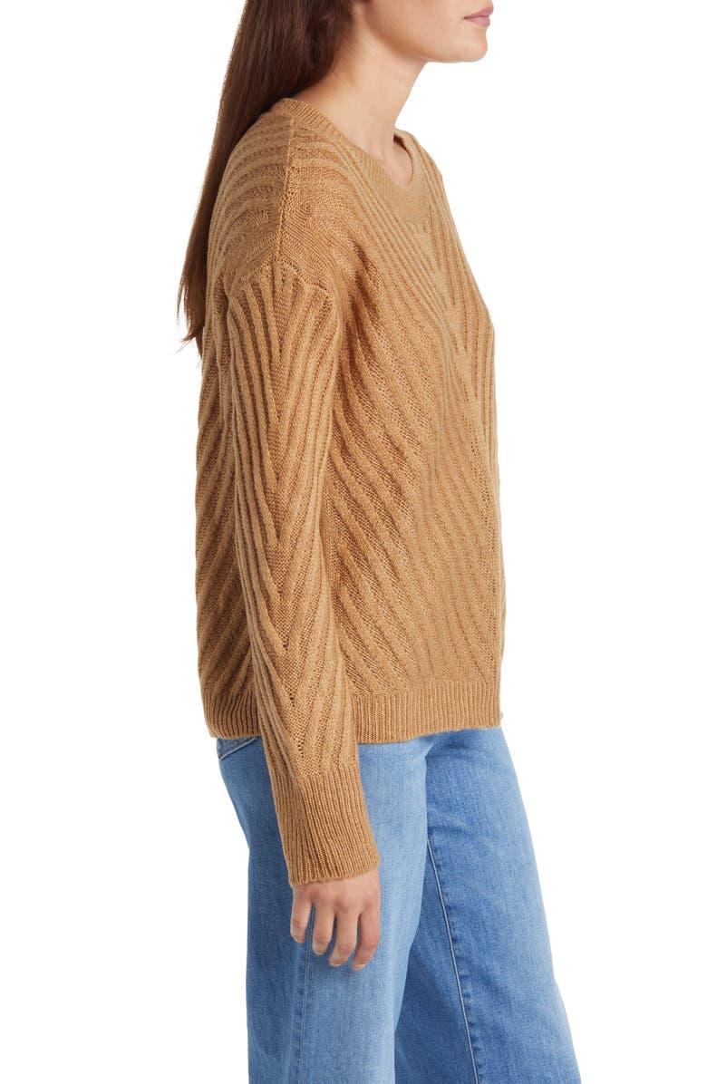 Bobeau Rib Crewneck Sweater, Alternate, color,