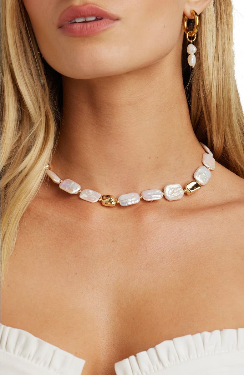 Untamed Petals Kourt Pearl Necklace, Alternate, color,
