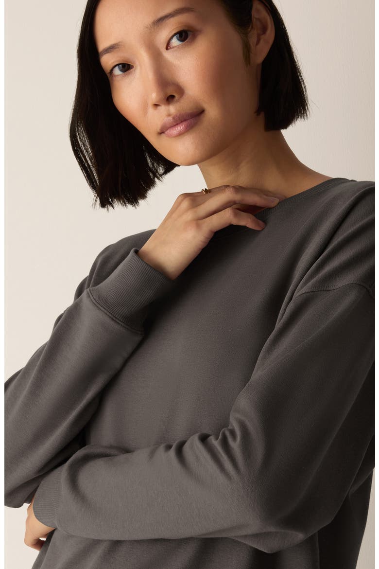 Crewneck Sweatshirt, Alternate, color, COBBLESTONE