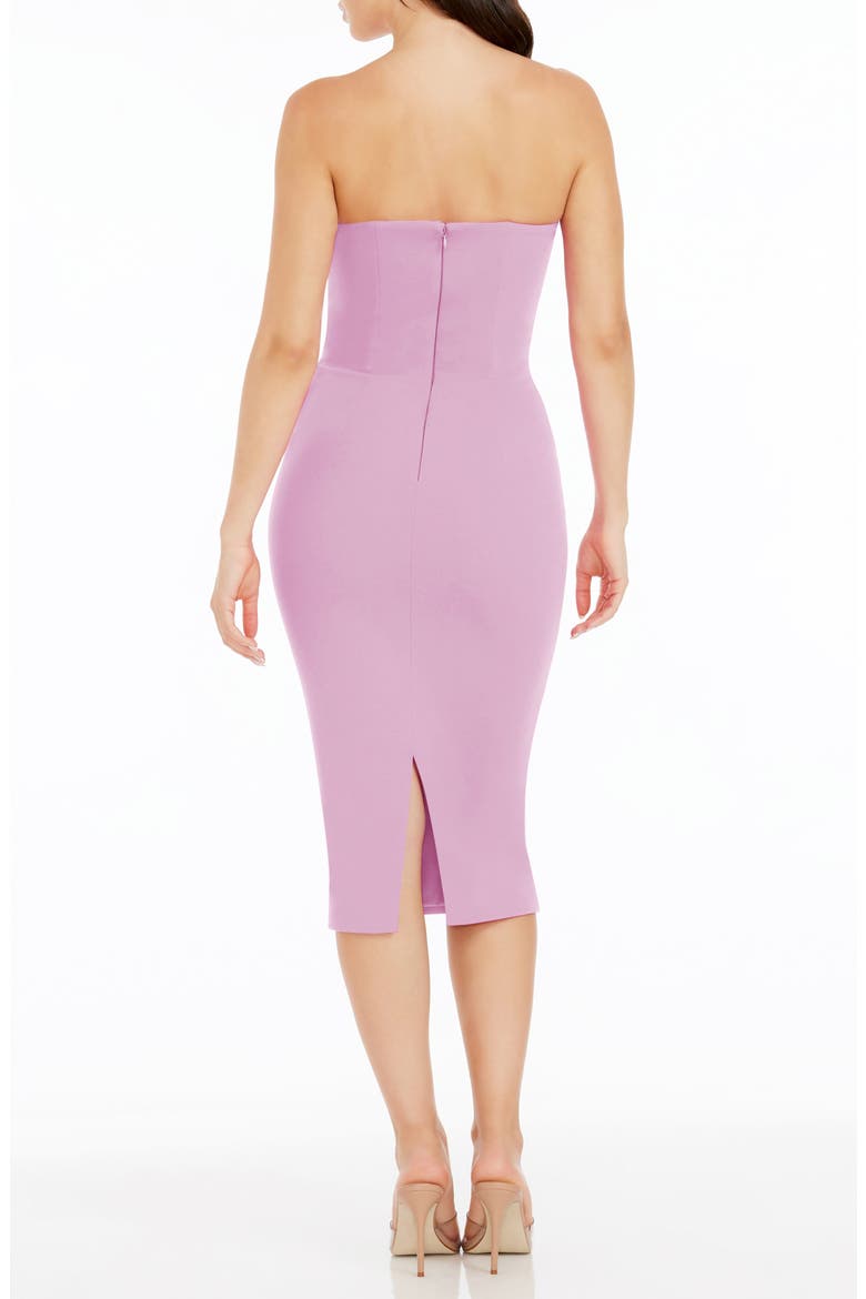 Erica Strapless Cocktail Sheath Dress, Alternate, color, LAVENDER