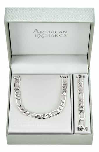 Men's Figaro Necklace & Bracelet Set