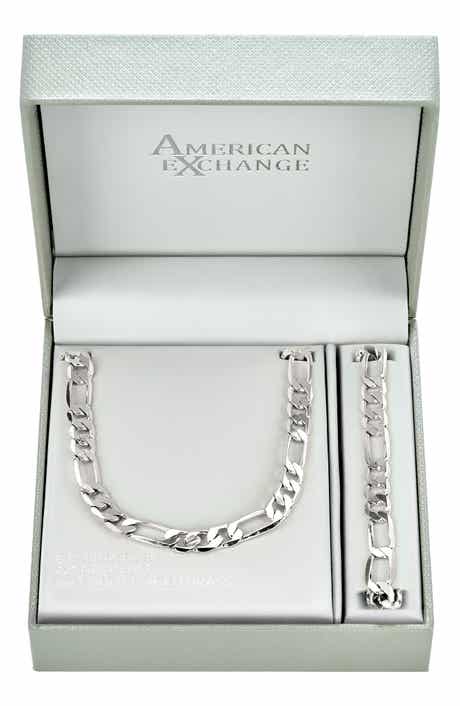 Men's Figaro Necklace & Bracelet Set